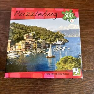 500 Pieces Jigsaw Puzzle Boats Sailing Liguria‎ Italy 11x18.25" Puzzlebug Deluxe
